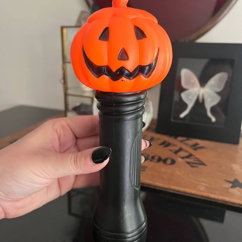 Vintage Blow Mold Halloween Jack-o’-lantern Flashlight